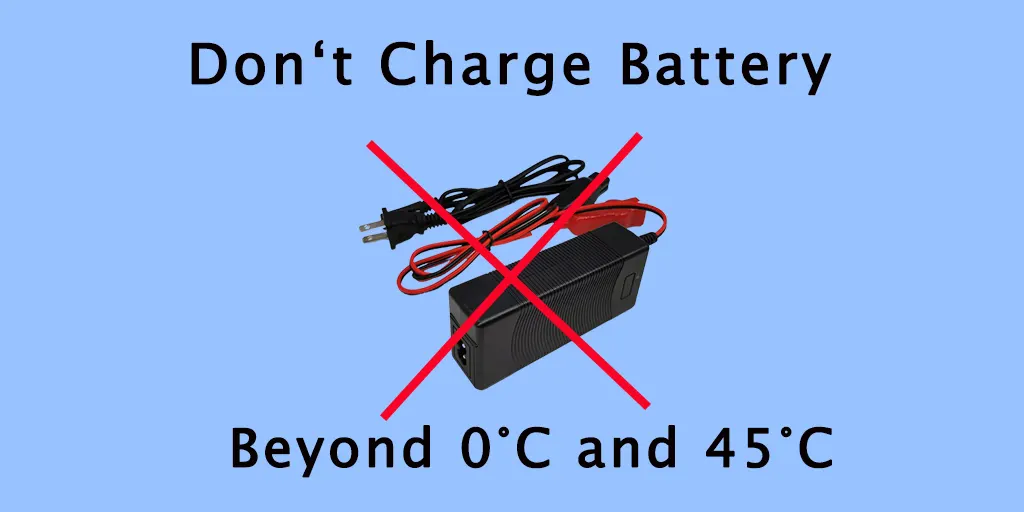 don't charge battery beyond